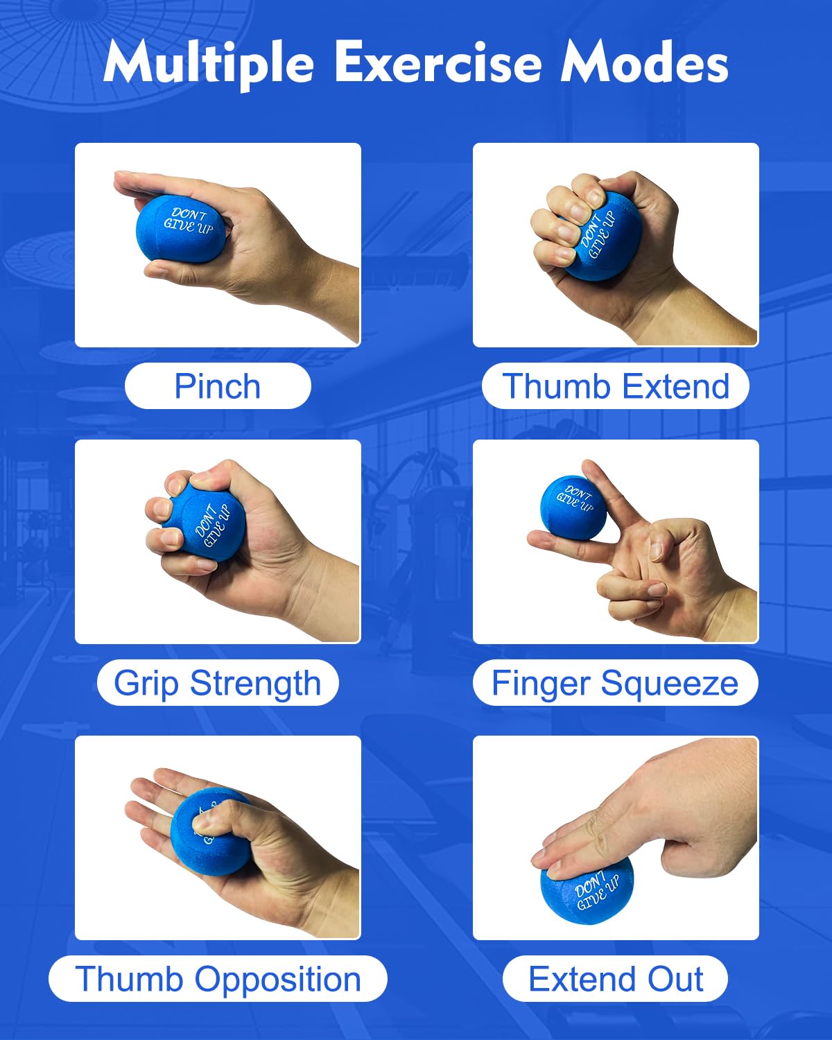 ALMAH Stress Balls for Adults - 4 Pack High Density Squeeze Balls for Hand Therapy, Anxiety Relief & Muscle Recovery | Perfect for Office Stress, Arthritis Pain Relief & Physical Therapy Exercises
