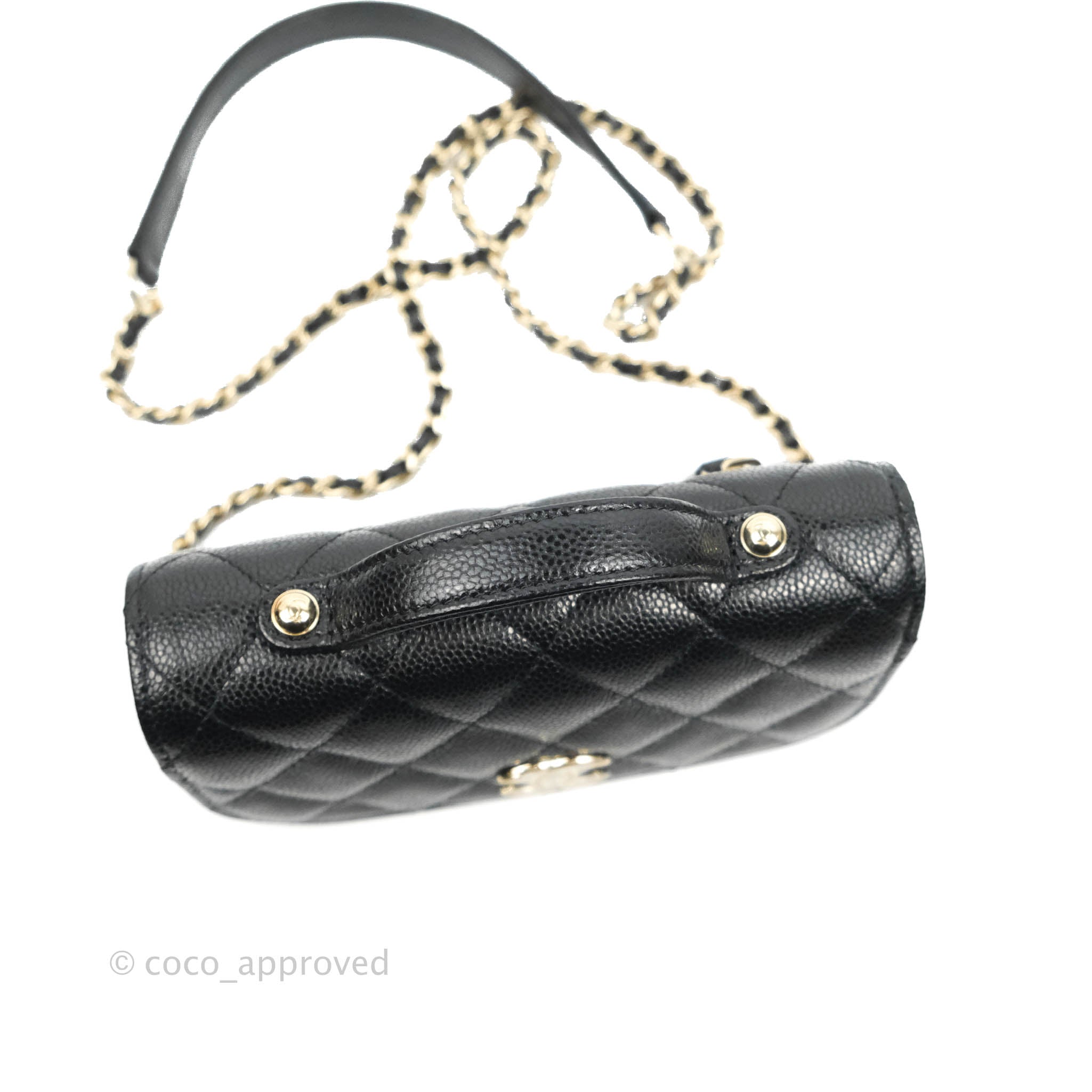 Chanel Business Affinity Clutch with Chain - Black Caviar Leather & Gold Hardware - Perfect for Work, Evening Events & Luxury Gift Giving