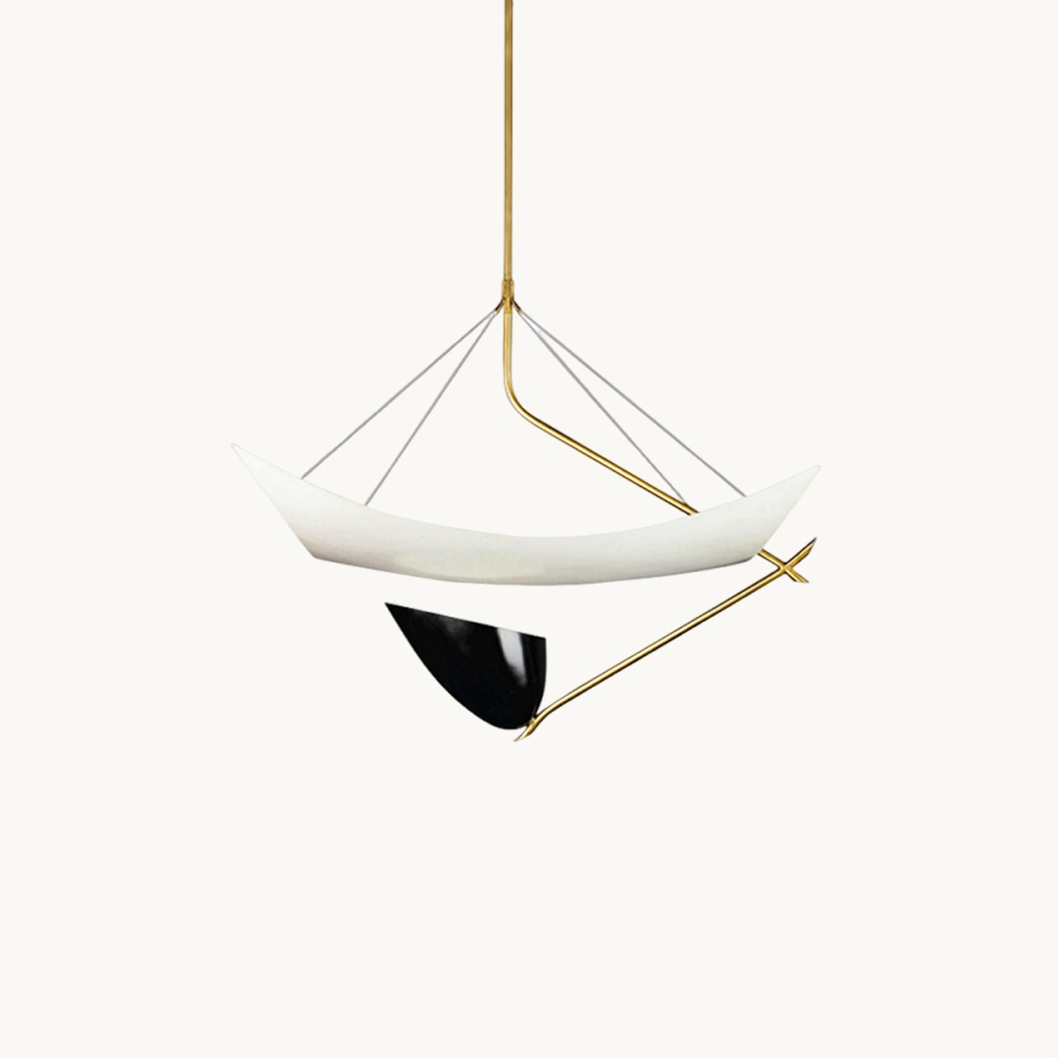 Angelo Lelii Mid-Century Modern Pendant Light - Vintage Italian Designer Lighting for Dining Room, Kitchen Island & Living Room Decor