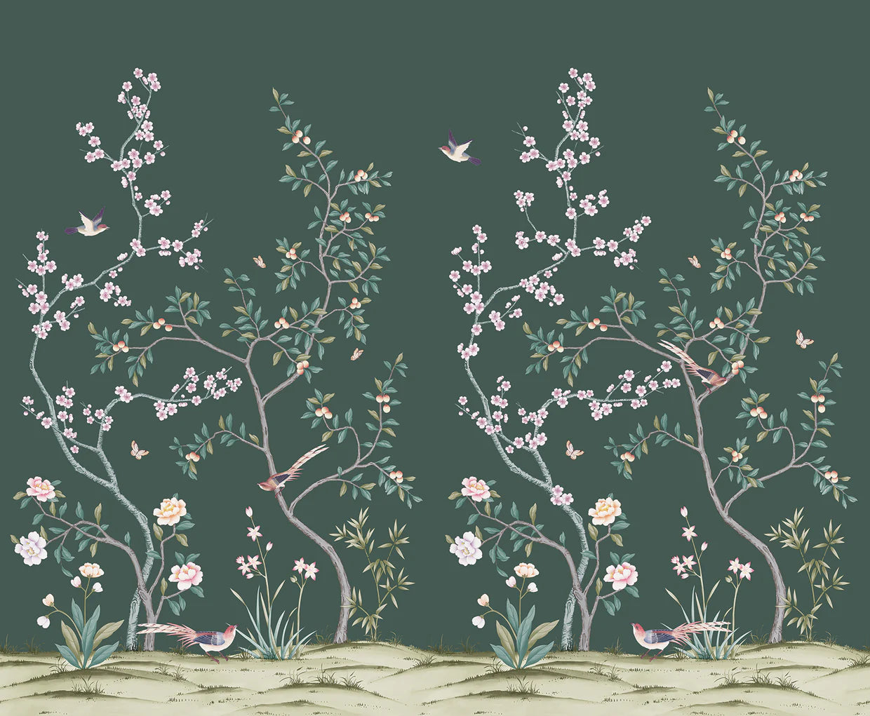 Self-Adhesive Garden Wall Mural - Easy Peel & Stick Wallpaper for Home Decor, Living Room, Bedroom & Nursery - Nature Inspired Botanical Design for Indoor Walls