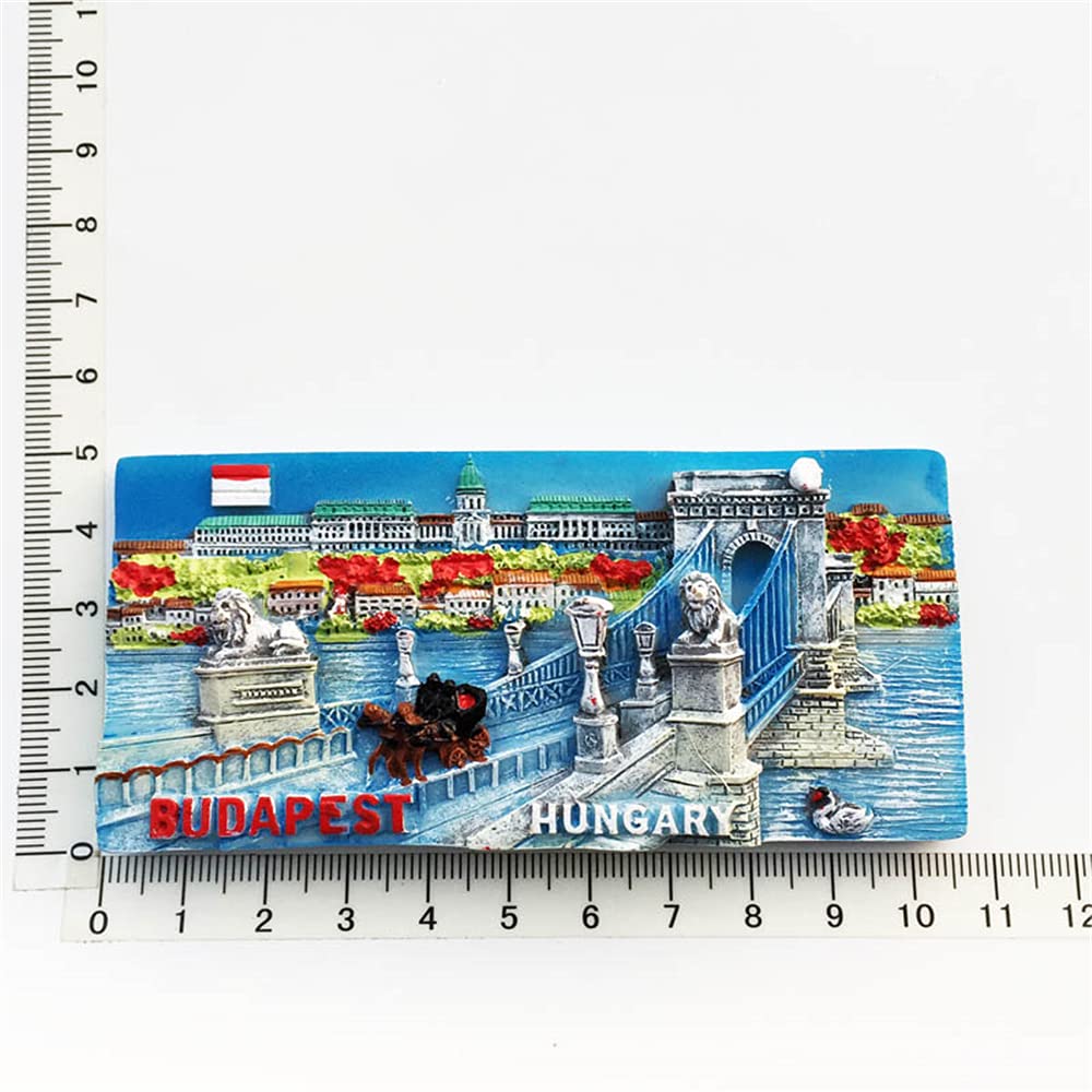 3D Budapest Hungary Fridge Magnet - Unique Travel Souvenir & Gift Collection for Home Decor, Office, or Travel Memories