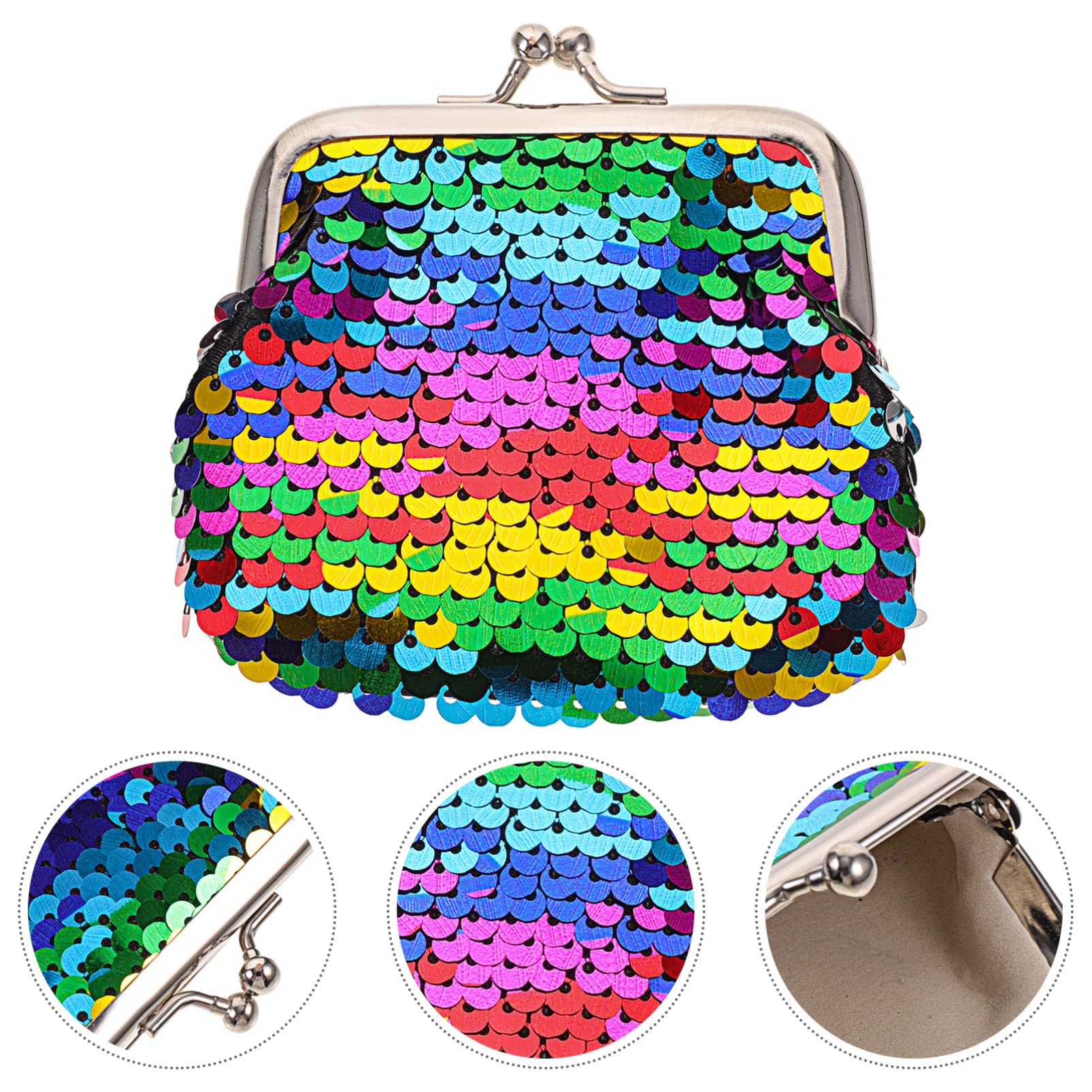 TENDYCOCO Women's Sparkly Sequins Wristlet Clutch Bag - Small Coin Purse & Wallet for Women & Girls - Perfect for Parties, Weddings & Night Out Accessories