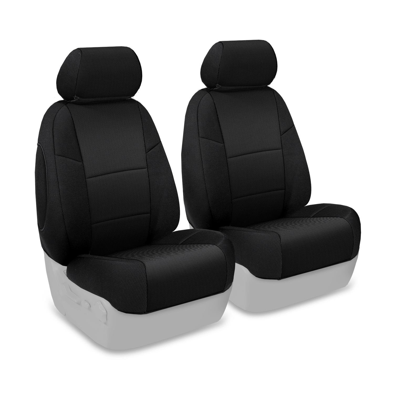 Coverking CSC2S1MA9367 Custom Fit Front 50/50 Bucket Seat Covers for Mazda CX-5 (2017-2023) - Premium Spacer Mesh Black - Perfect for Road Trips & Daily Commutes
