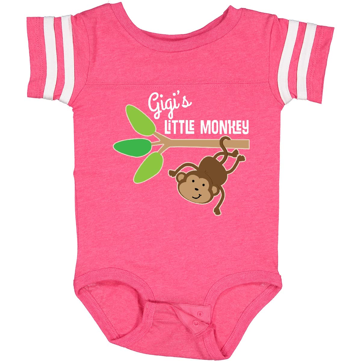 Inktastic Gigi's Little Monkey Grandchild Baby Bodysuit - Soft Cotton Onesie for Newborns & Infants - Perfect Baby Shower Gift & Family Photo Outfit
