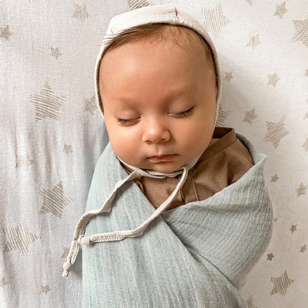 Ely's&Co. 100% Cotton Muslin Swaddle Blankets for Babies (2 Pack) - Soft & Breathable for Newborn Swaddling, Nursing Cover, Stroller Blanket