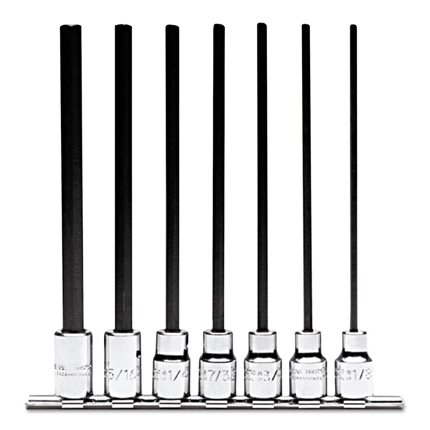 7 Piece Hex Bit Socket Set - 3/8