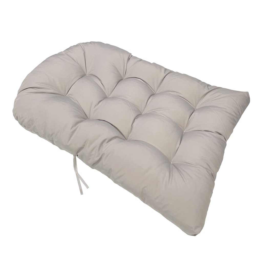 Premium Hanging Basket Chair Cushions - Indoor/Outdoor Waterproof Swing Seat Pad - Thick Soft Comfortable Egg Hammock Chair Cushion for Garden, Patio, Balcony (Light Gray, 47.2×35.4 Inches) - Perfect for Relaxing, Reading & Sunbathing