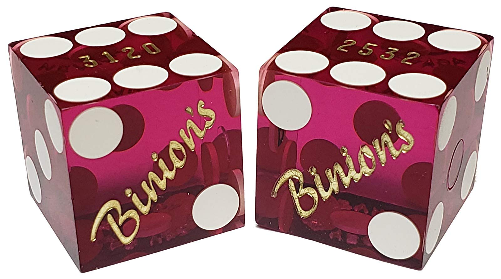 19mm Craps Dice Pair - Authentic Las Vegas Casino Dice for Table Games & Collectors