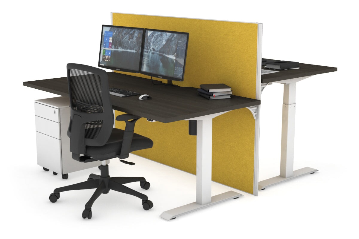 Height Adjustable 2-Person Workbench with Cable Management | 47