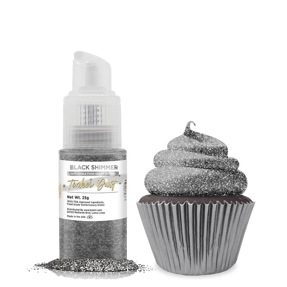 Black Shimmer Tinker Dust® Glitter Spray Pump - Bulk Wholesale Case for Private Label | Perfect for DIY Crafts, Nail Art & Cosmetic Packaging