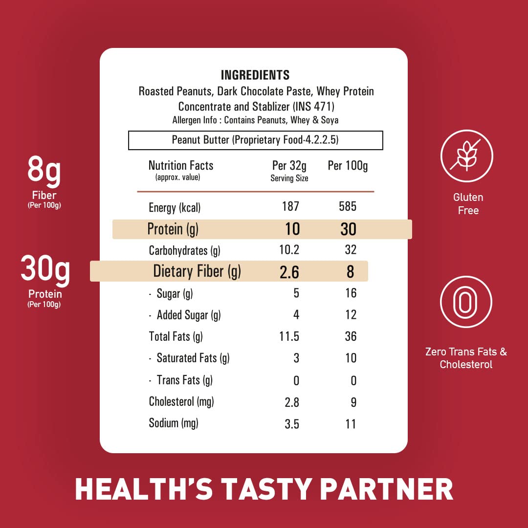 MYFITNESS All Natural Peanut Butter Chocolate Protein Spread - Non-GMO, Gluten-Free, No Preservatives - High Protein American Recipe (510g) | Perfect for Smoothies, Baking & Post-Workout Recovery