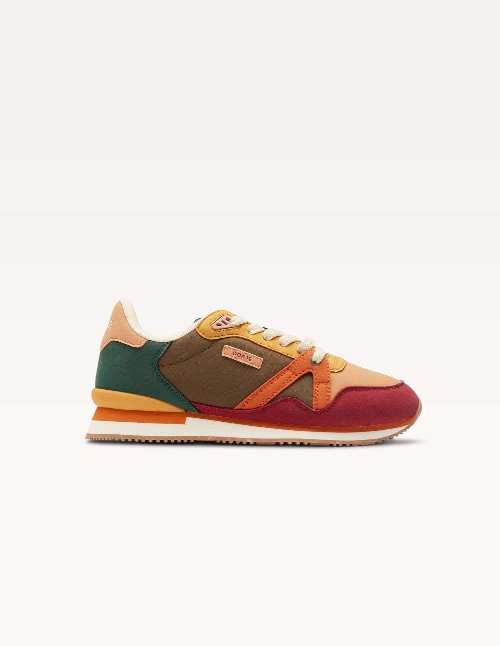 Andrée Low Baskets in Bordeaux, Peach & Mustard Colors - Stylish Women's Casual Shoes for Everyday Wear, Work & Outings