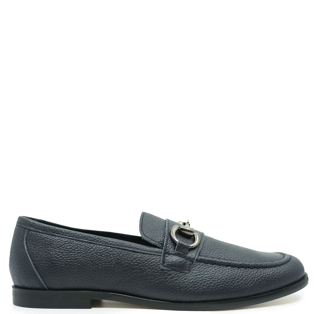 Premium Navy Blue Dress Shoes for Men - Classic Buckle Design - Formal & Business Attire - Perfect for Office, Weddings & Special Occasions