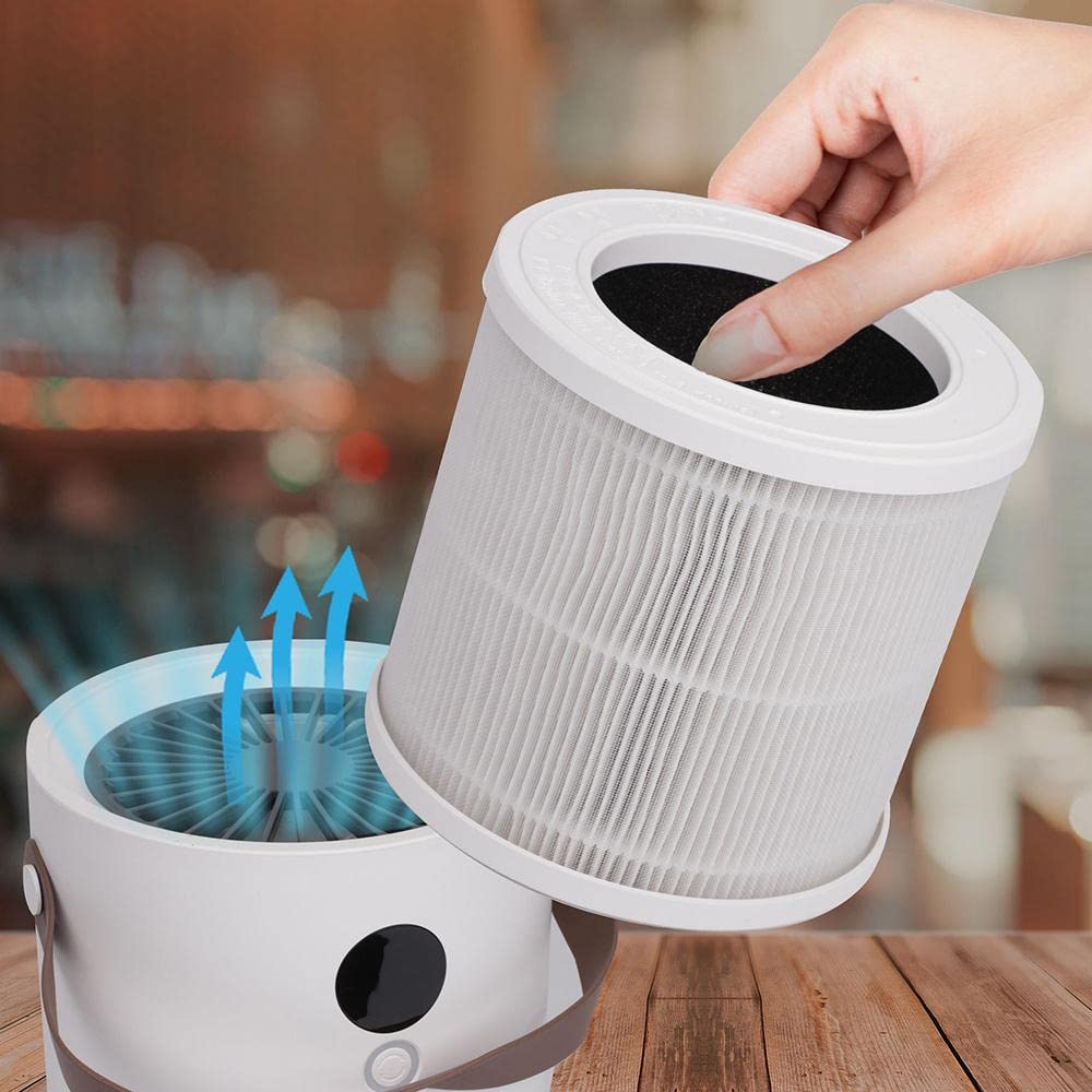 Proton Pure Portable Air Purifier with True HEPA Filtration Technology - Home & Office Air Cleaner for Allergies, Dust, Pet Dander | Ideal for Bedrooms, Living Rooms, and Workspaces