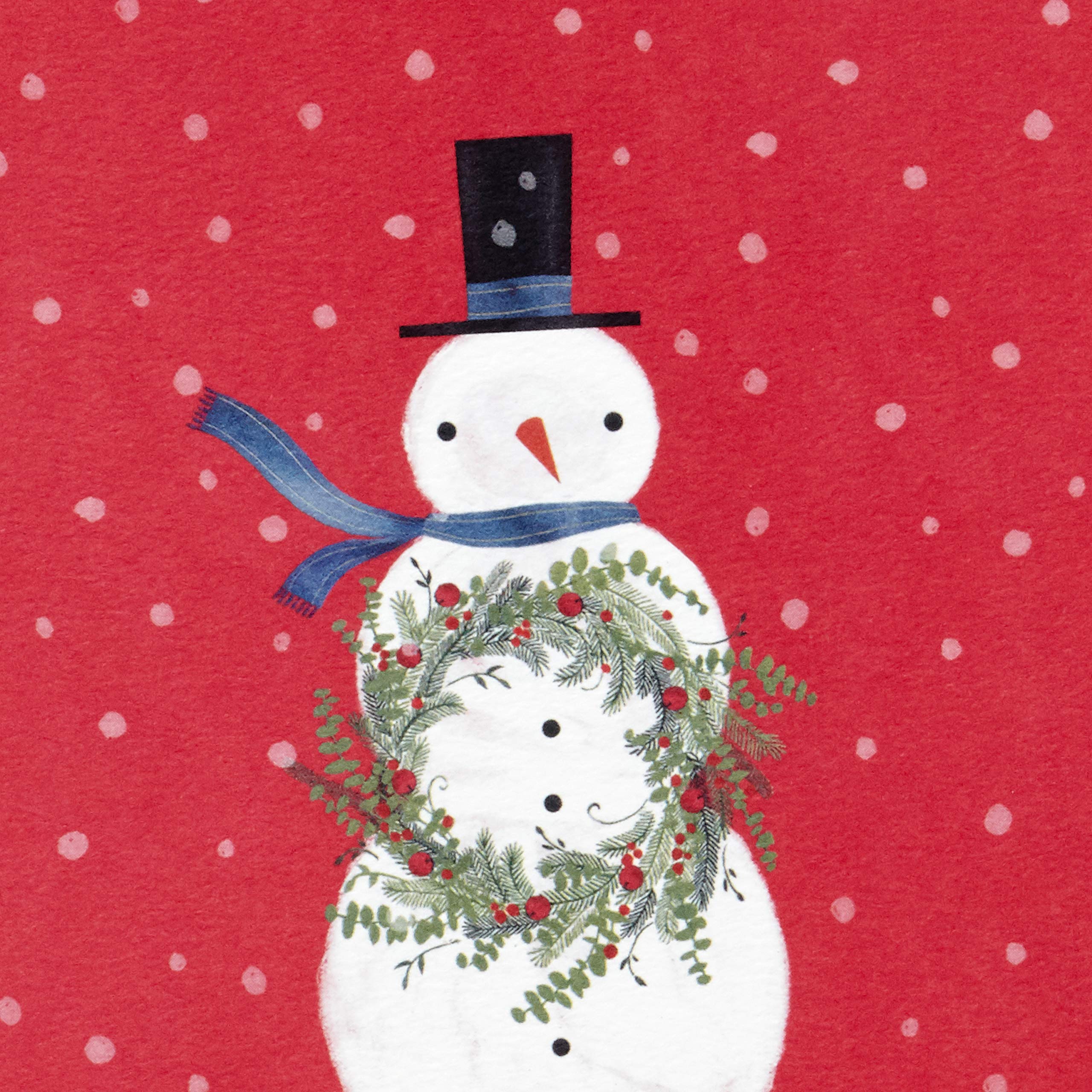 Hallmark Boxed Christmas Cards with Snowman Design - 16 Greeting Cards & 17 Envelopes - Perfect for Holiday Wishes, Office Gifts & Family Correspondence