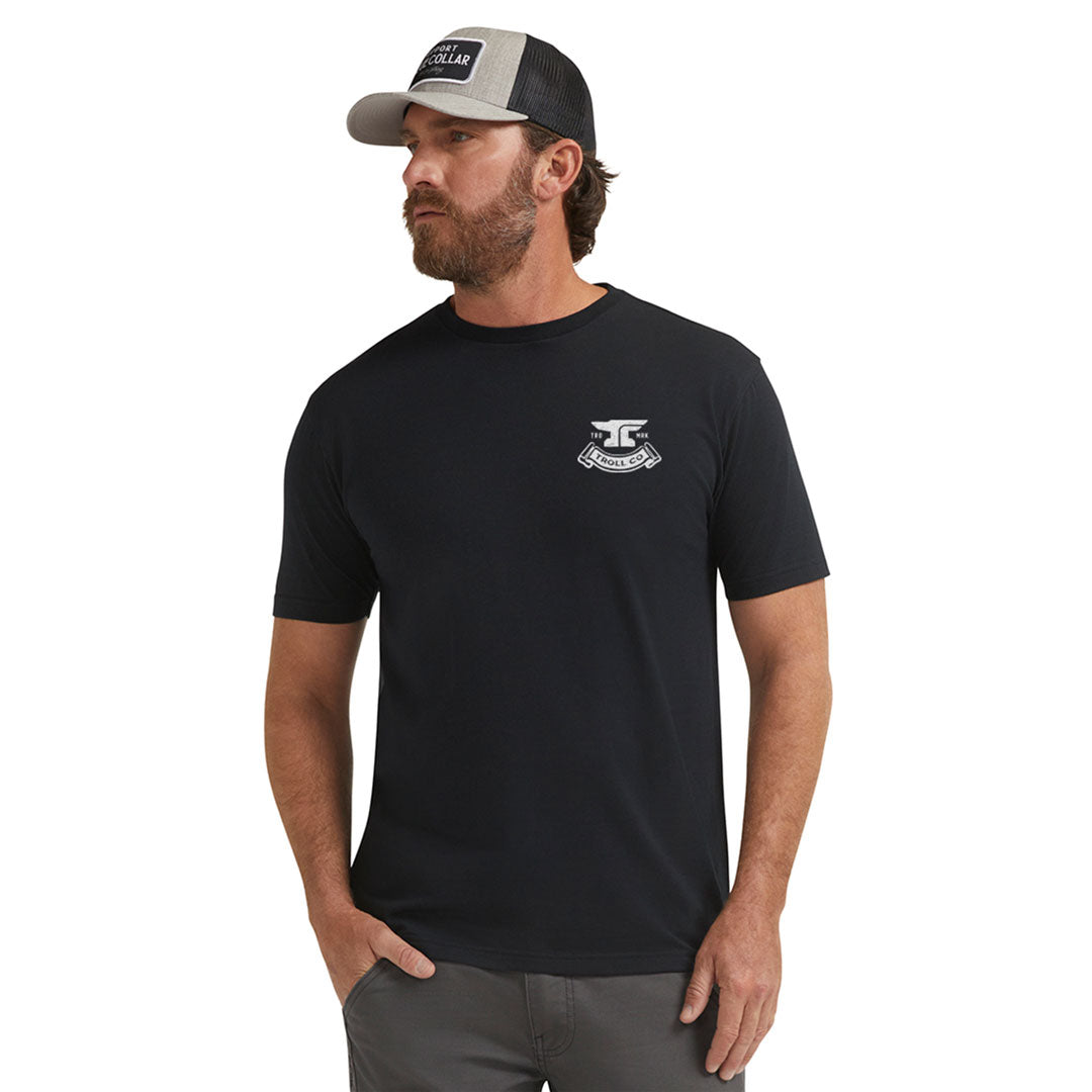 DHCM Haggler Men's Black T-Shirt - Comfortable Casual Tee for Everyday Wear, Street Style & Outings