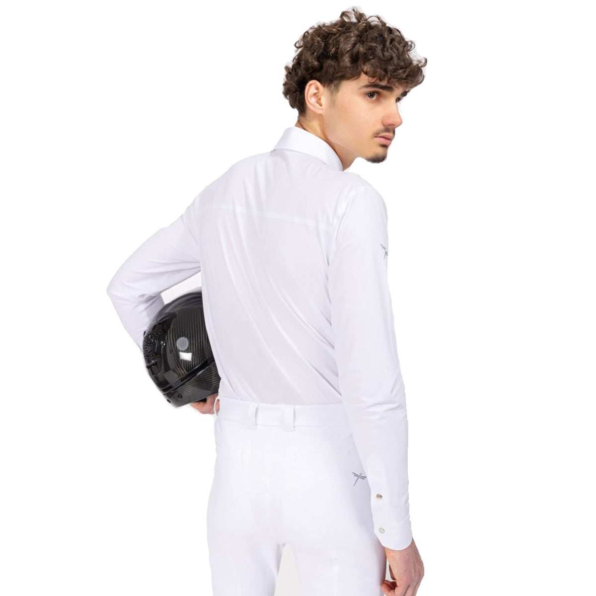 Freejump Men's Marvick Equestrian Riding Shirt - Breathable Performance Show Shirt for Horseback Riding & Dressage Competitions