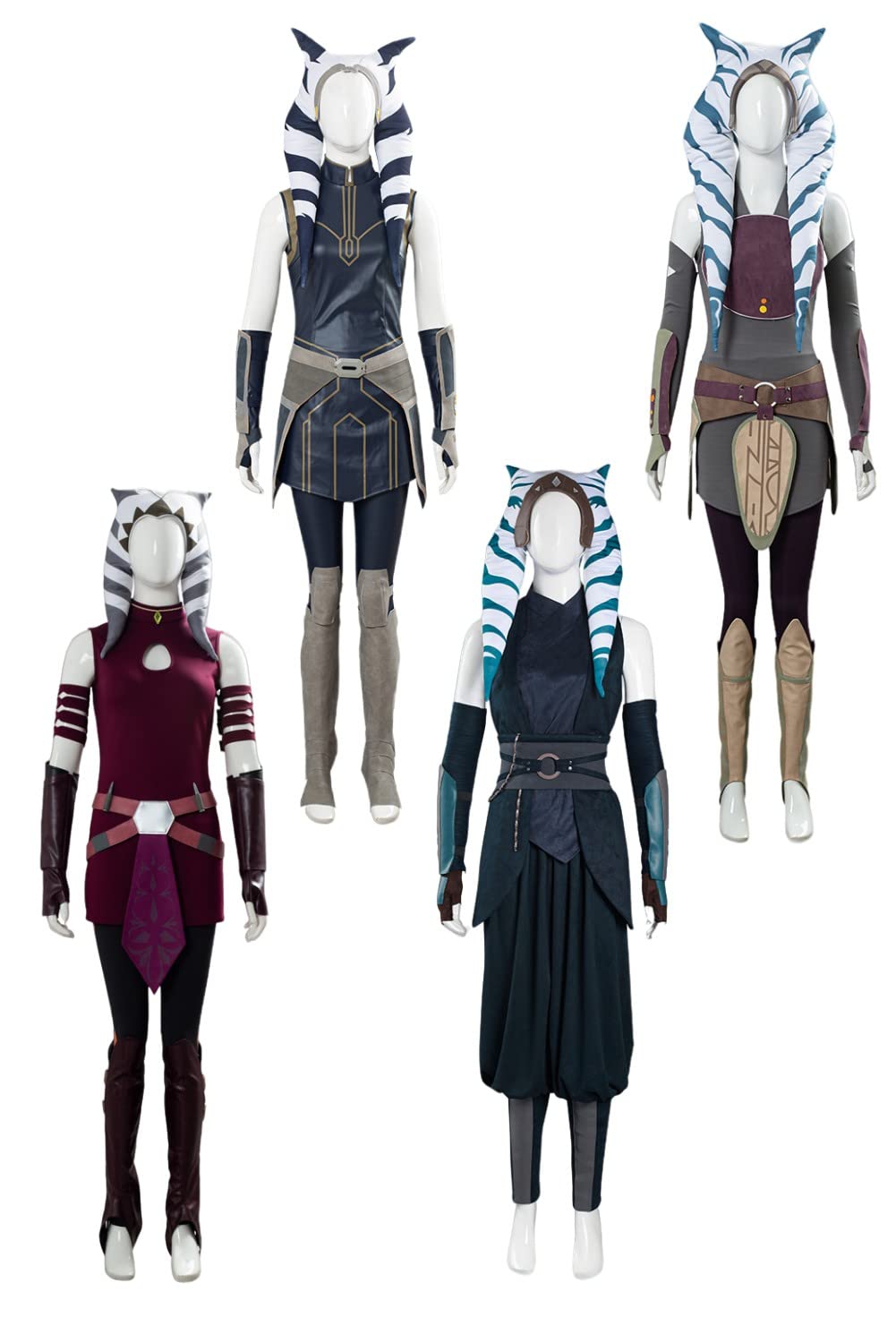 Ahsoka Tano Costume for Women - Star Wars Clone Wars & Rebels Cosplay Outfit, Halloween Costume for Adults | Perfect for Cosplay Events, Halloween Parties & Comic Conventions