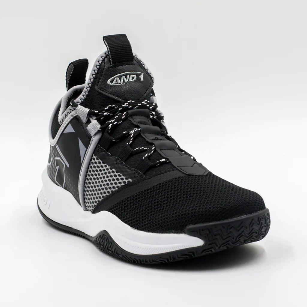 AND 1 Men's Charge Black Basketball Shoes - High Performance Basketball Sneakers for Men - Perfect for Indoor & Outdoor Court Play, Training, and Streetwear Fashion