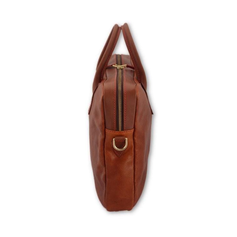 Stylish Brown Metro Bag for Women & Men - Durable Leather Crossbody Purse for Work, Travel & Daily Use - Fashionable Shoulder Bag with Multiple Pockets