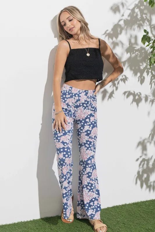 Wrinkle-Free Stretch Flare Bell Bottom Pants for Women - Comfortable High Waist Bootcut Pants for Casual, Office & Night Out