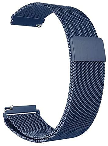 Premium Stainless Steel Apple Watch Band - Compatible with Apple Watch Ultra 49mm & All Series (38mm/40mm/41mm/42mm/44mm/45mm) - Magnetic Adjustable Sport Loop Strap for iWatch 8/7/6/5/4/3/2/1/SE - Unisex Design for Men & Women - Perfect for Workouts, Office & Everyday Wear