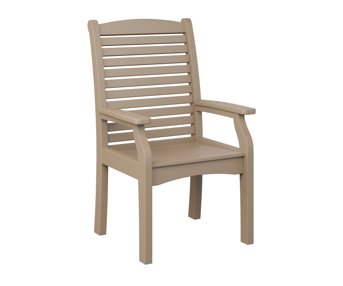 Berlin Gardens Classic Terrace Dining Chair - Weather-Resistant Outdoor Patio Furniture for Garden, Deck, and Poolside Use