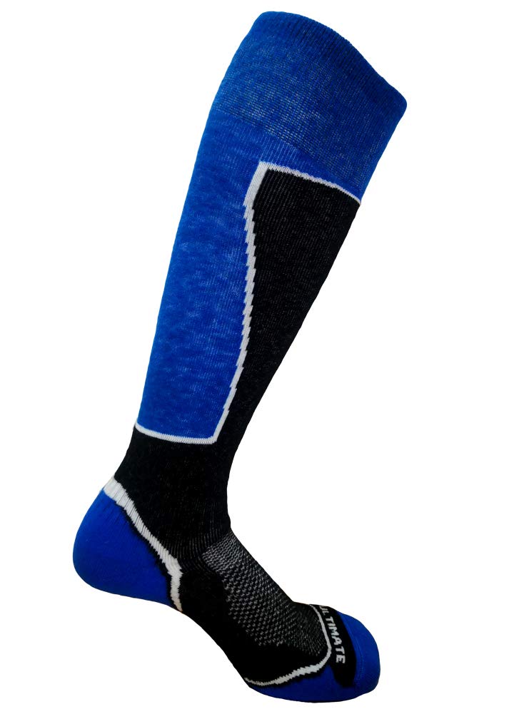 Premium Merino Wool Ski Socks for Men - Thermal Snowboard Socks with Cushioned Support & Moisture-Wicking Technology - Midweight Winter Hiking & Outdoor Sports Socks