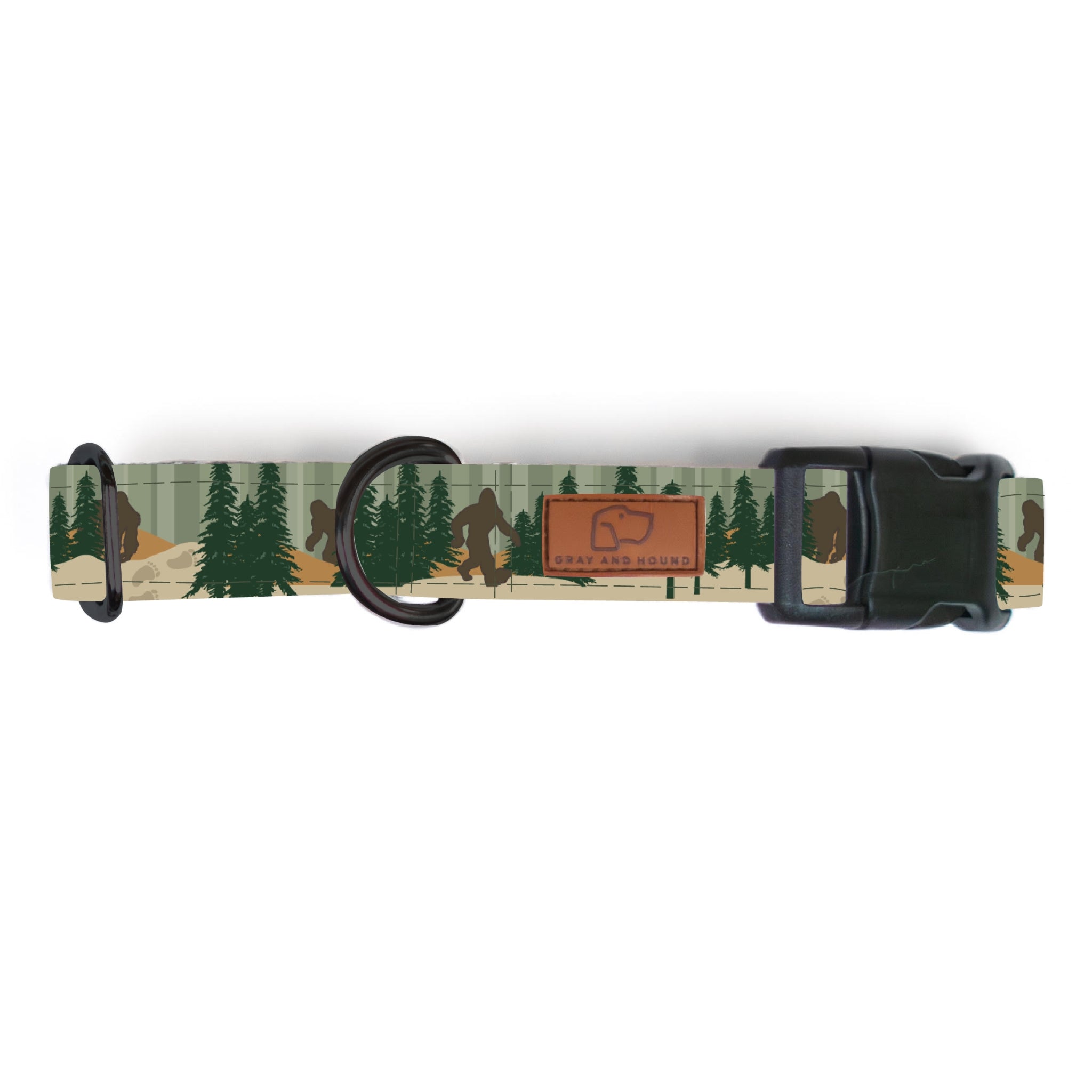 Bigfoot Dog Collar - Durable Nylon Pet Collar with Adjustable Buckle for Medium & Large Dogs - Perfect for Hiking, Camping & Outdoor Adventures