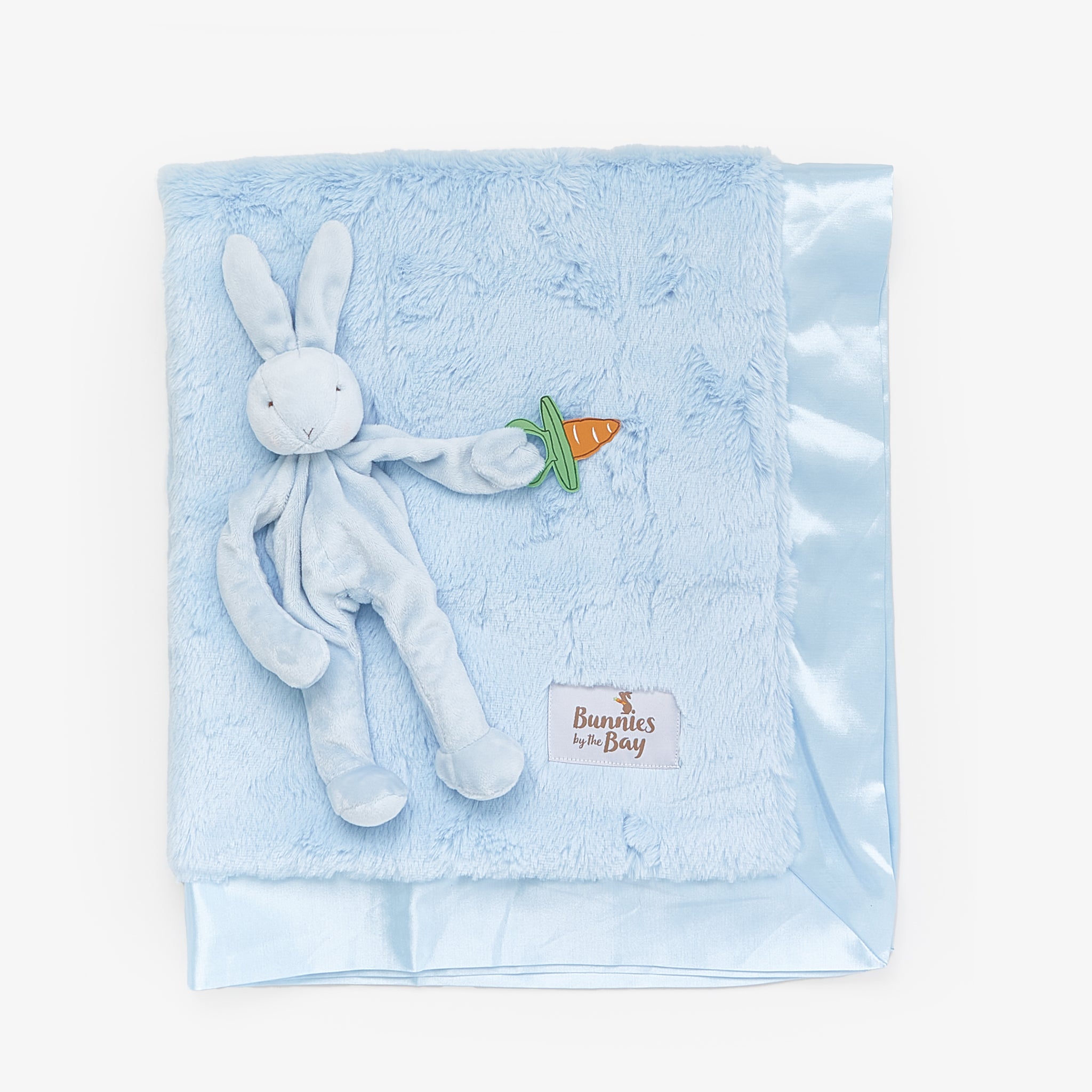 Snuggle and Soothe Baby Gift Set - Soft Blue Baby Blanket & Plush Toy | Perfect for Newborns, Showers & Nursery Decor