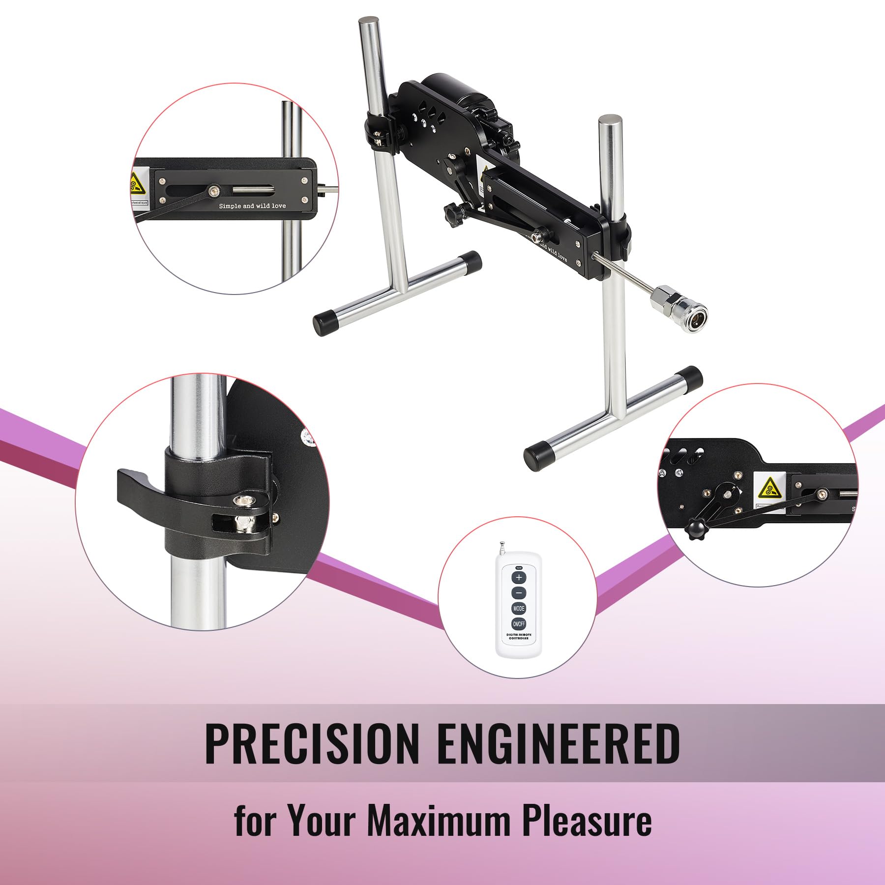 Premium SENSUA Thrusting Dildo Sex Machine with Wireless Remote - 8