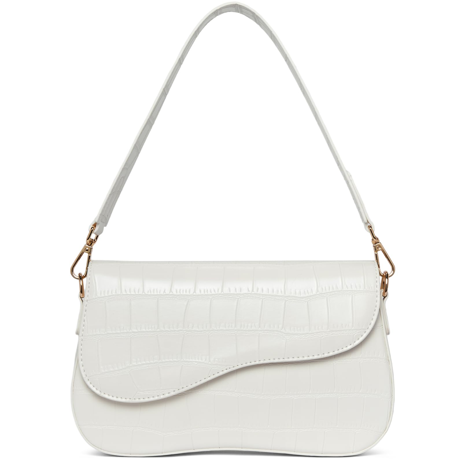 Telena Vegan Leather Shoulder Bag for Women - Crossbody Purse with 2 Removable Straps | Fashionable Handbag for Work, Travel & Everyday Use