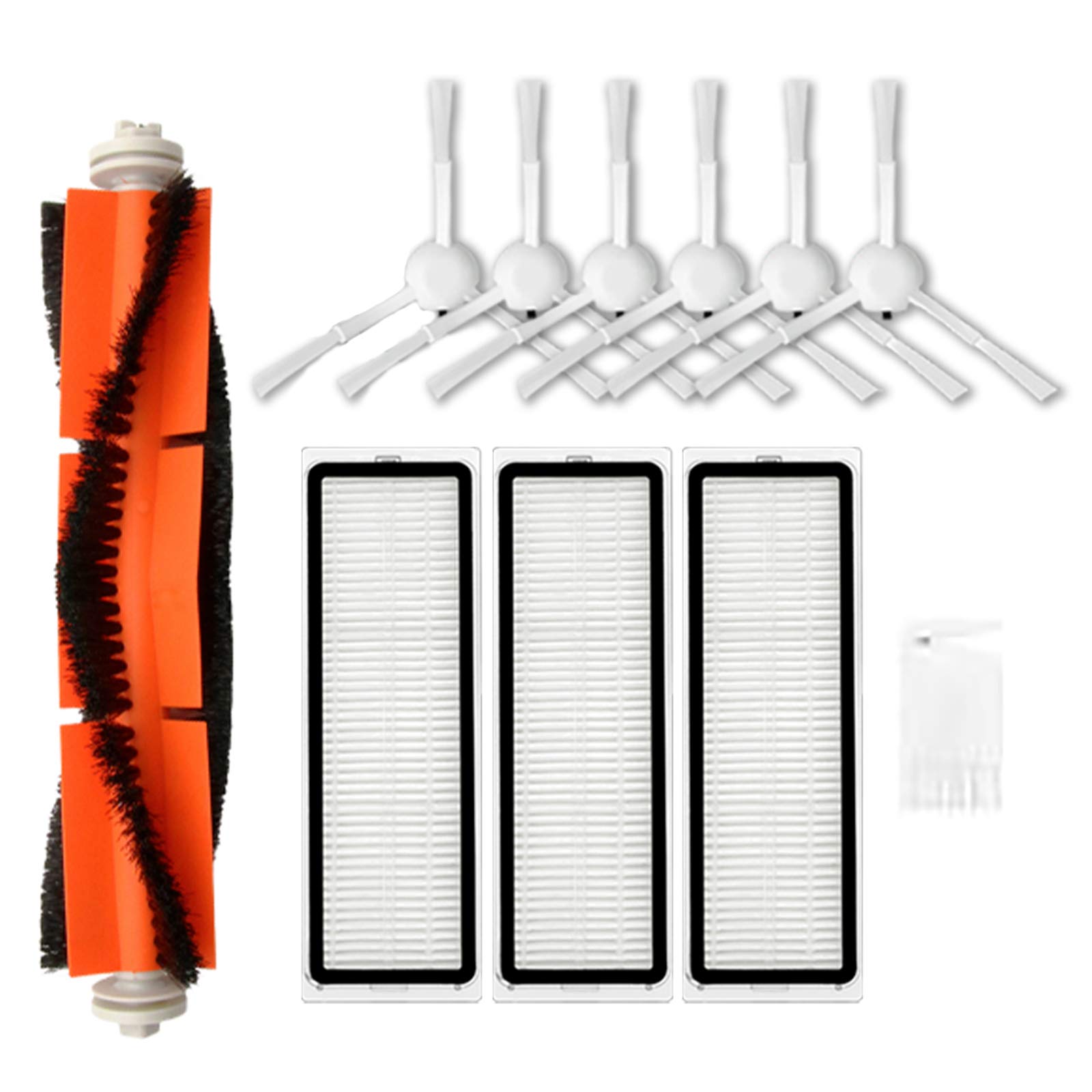 LICHIFIT Replacement Mop Cloth, Roller Brush, Side Brush & HEPA Filter for Dreame F9 Robot Vacuum Cleaner - Complete Cleaning Accessories Kit for Pet Hair, Dust & Hard Floors
