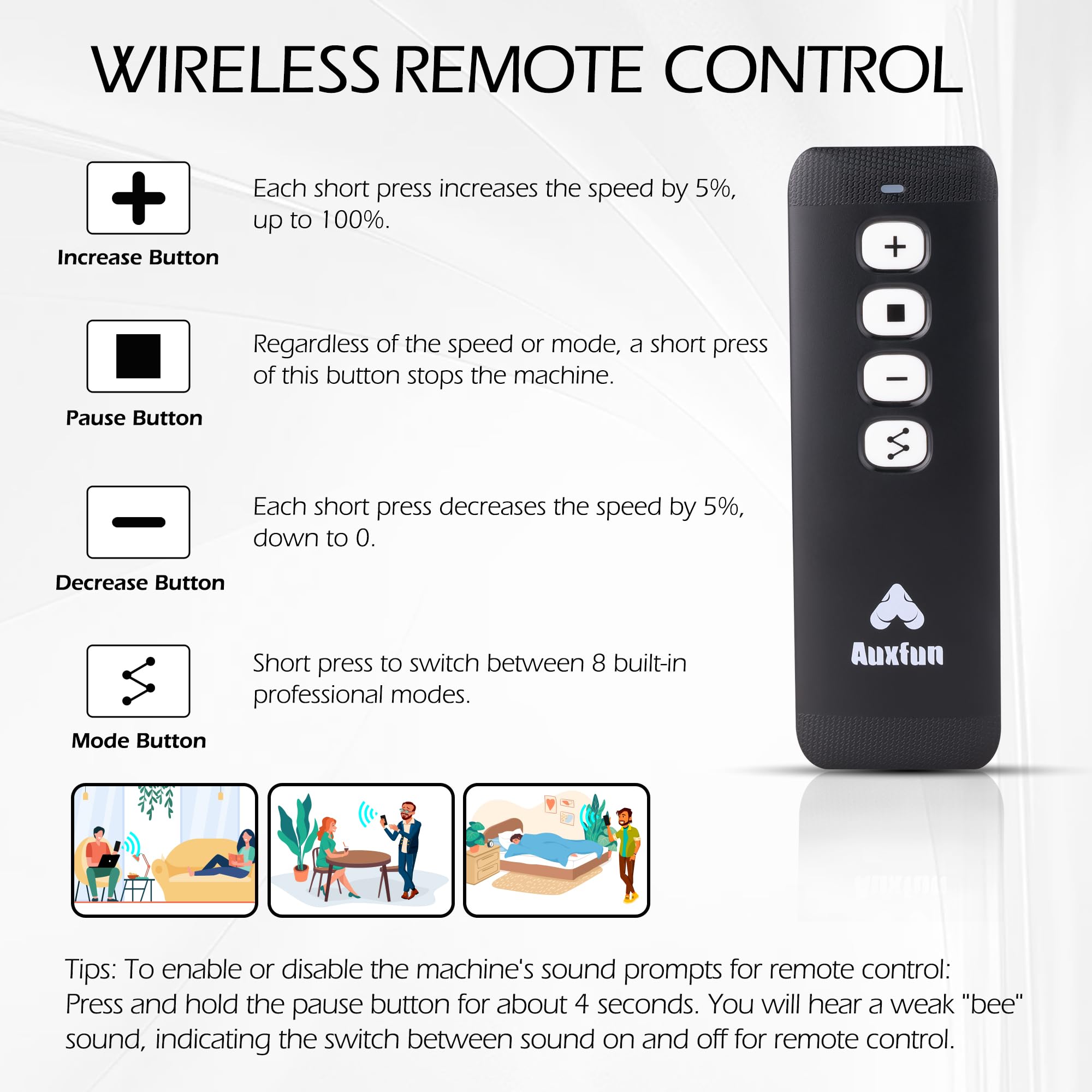 Sinloli Wireless Remote Control Realistic Silicone Dildo Machine - Sex Toy for Men & Couples with Ukulele Design & EZfunLok Connector | Perfect for Solo Play, Couples Intimacy & BDSM Scenes