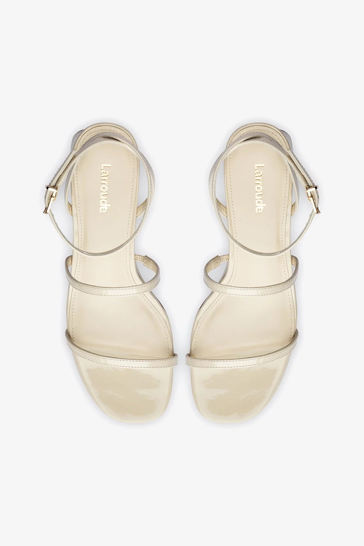 Gio Women's Sandals in Ivory Patent Leather - Comfortable & Stylish Summer Shoes for Beach, Casual Wear & Outdoor Activities