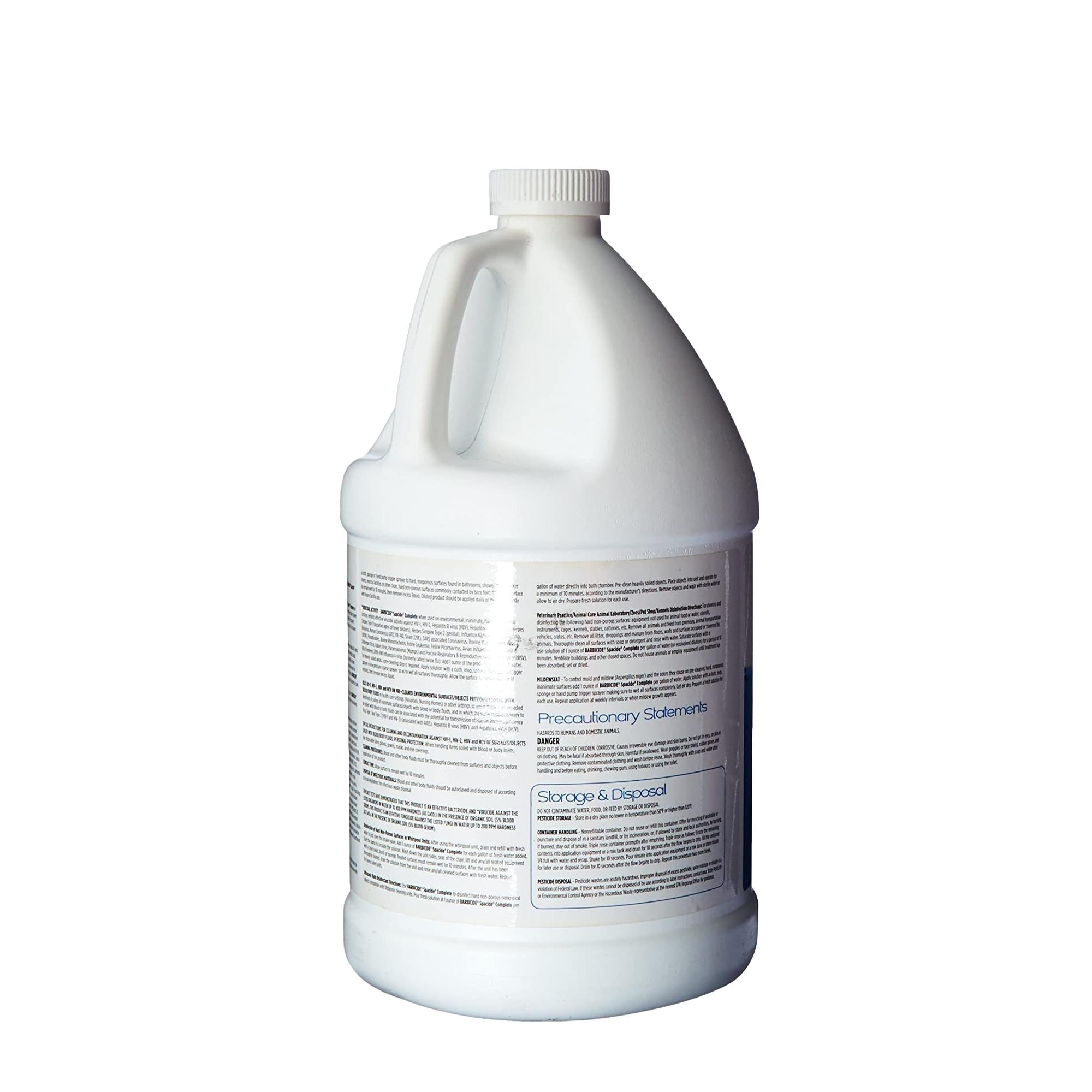 Barbicide Spacide Complete Disinfectant - 1 Gallon | Professional Salon & Barber Shop Sanitizer for Combs, Brushes & Tools | Ideal for Hair, Nail & Beauty Tools Disinfection