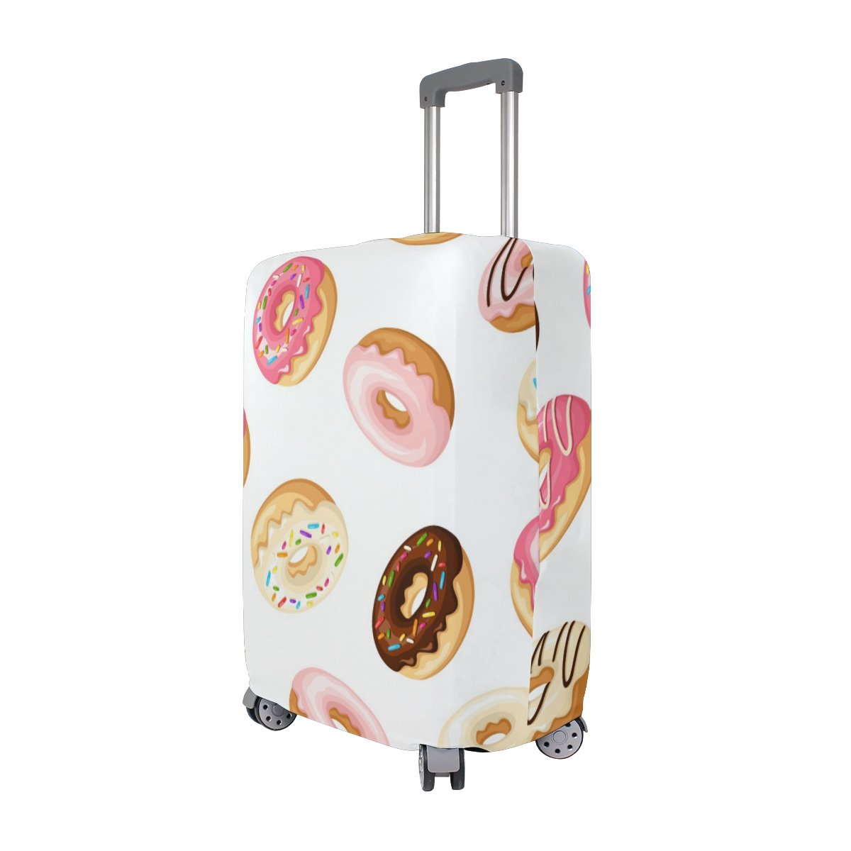 Adorable Donut Print Luggage Cover - Waterproof Suitcase Protector for Travel, Kids, Men & Women | Perfect for Birthday Gifts & Airplane Trips