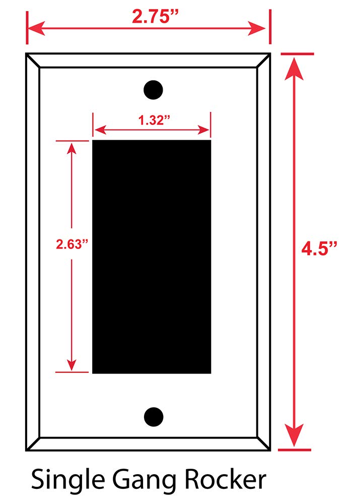 Acoustic Guitar Art Plates - Decorative Single Rocker Switch Plate Cover for Home & Studio Decor | Perfect for Music Lovers & Guitar Enthusiasts