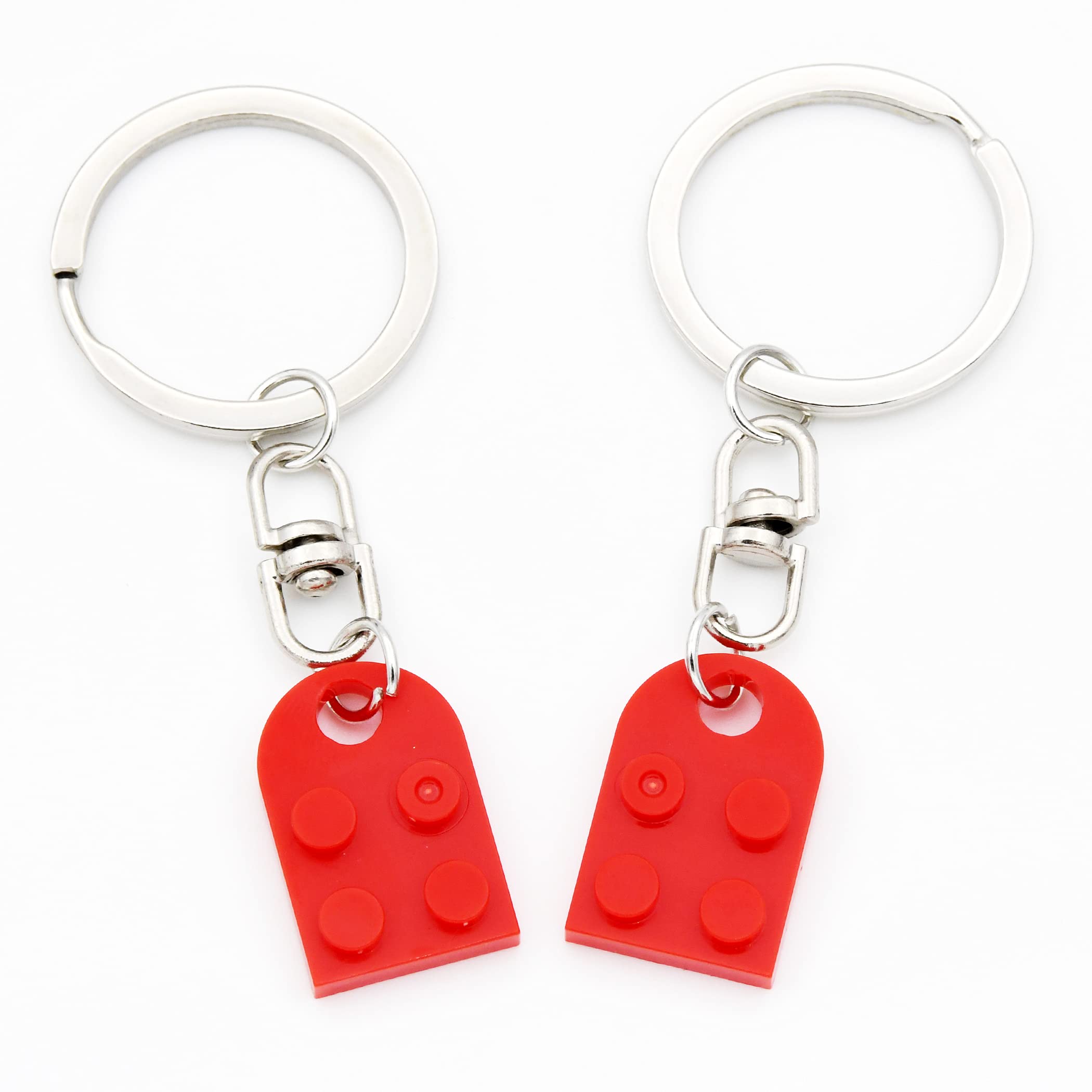 Best Friendship Keychain Set - Heart Couple Keyrings for BFF, Men & Women - 4 Colors - Perfect Birthday Gift for Best Friends, Couples & Loved Ones - Great for Anniversaries, Valentine's Day & Everyday Carry