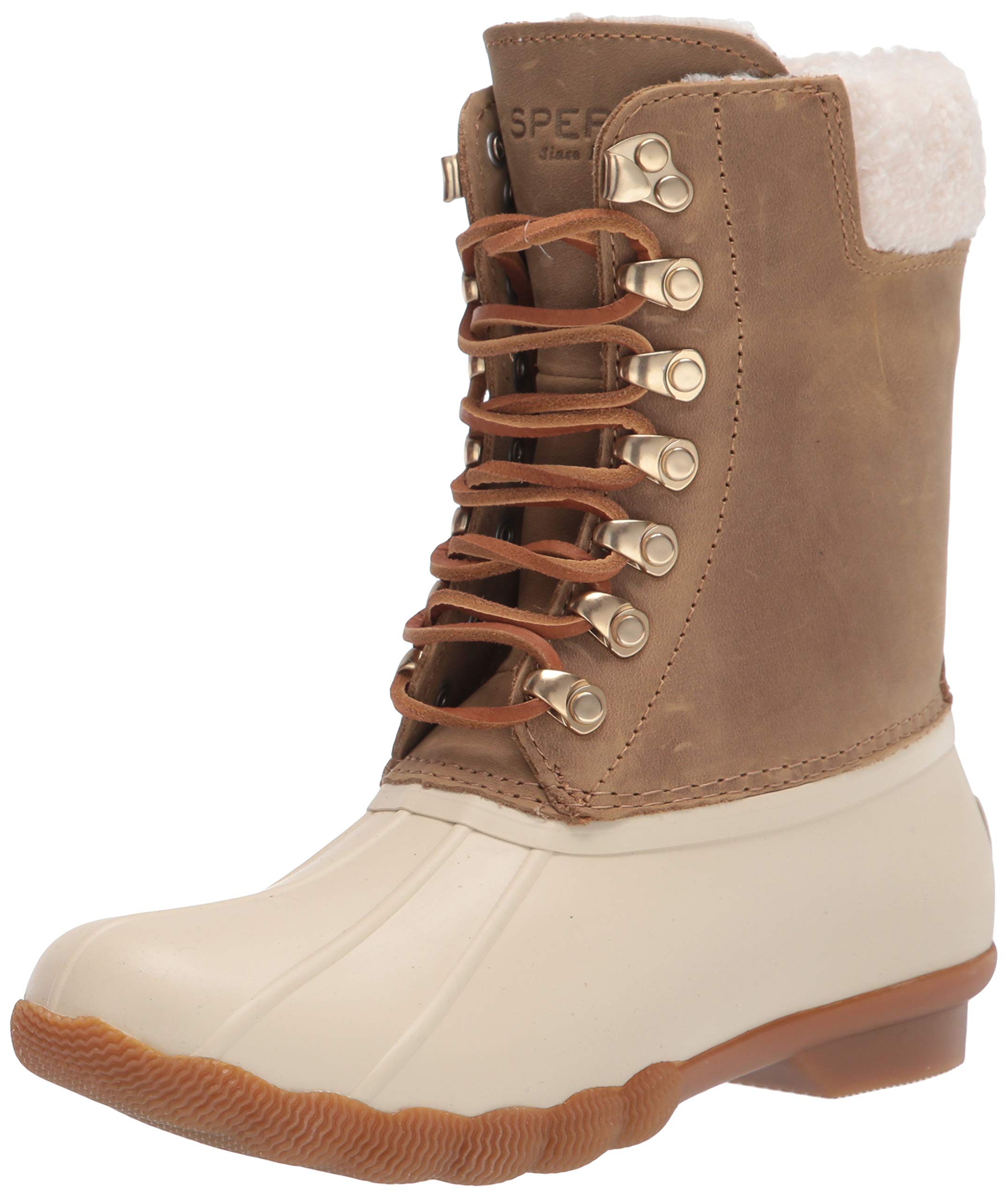 Sperry Women's Waterproof Saltwater Tall Rain Boots for Outdoor, Hiking & Gardening - Comfortable Non-Slip Rubber Boots for Rainy Days