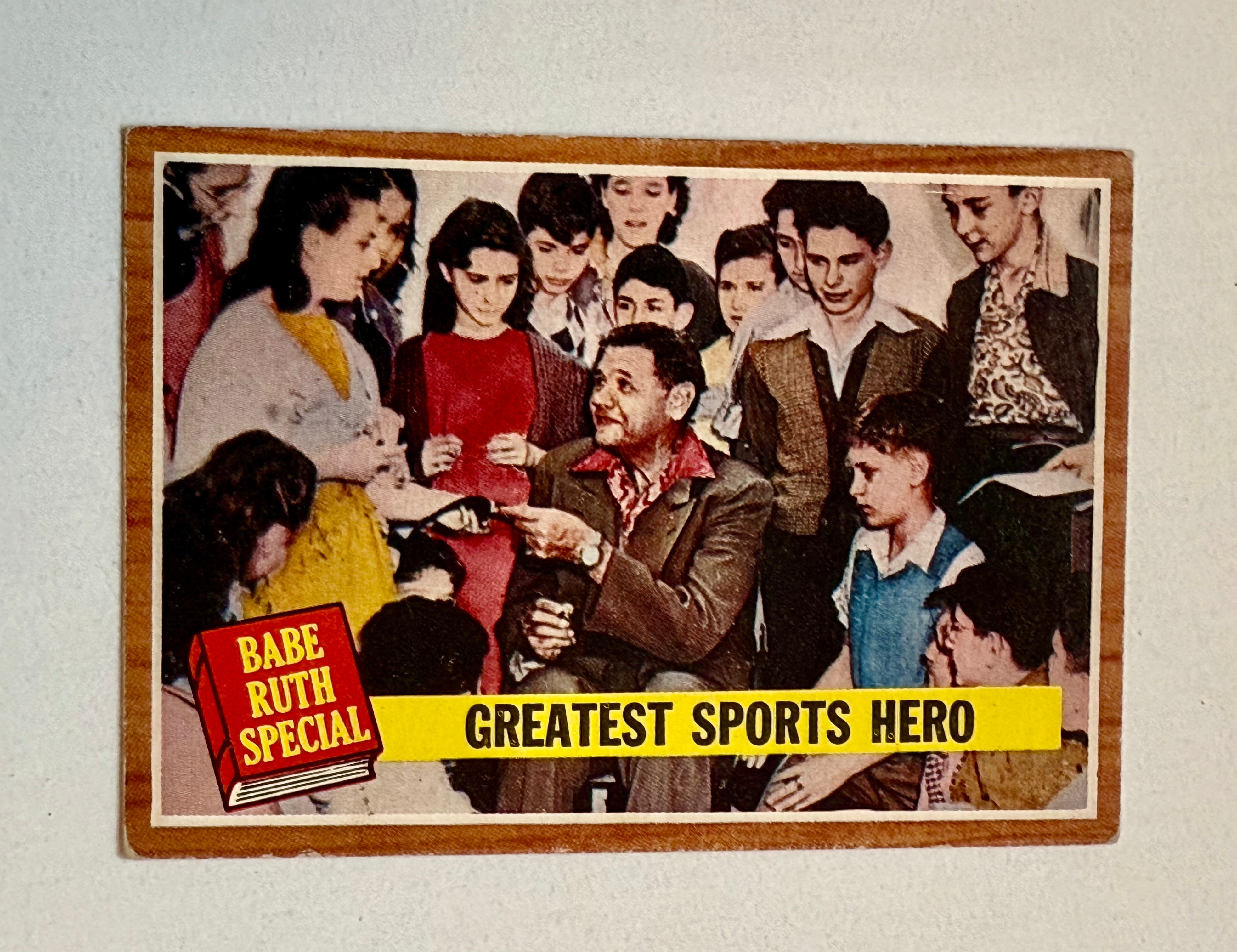 1960 Topps #143 Babe Ruth Baseball Card - Vintage Collectible for Sports Memorabilia Fans & Display in Home or Office