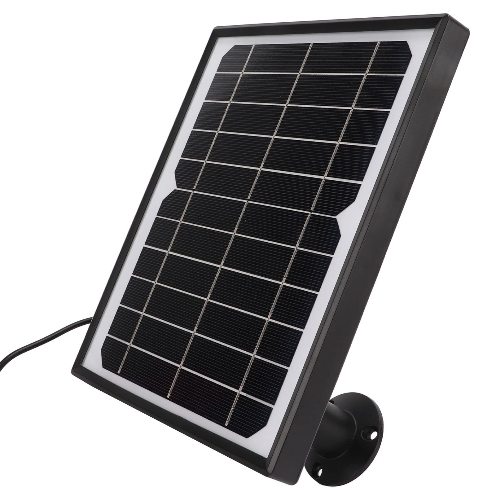 Waterproof 360° Adjustable Solar Panel for Outdoor Cameras - Portable Solar Charger for Hiking, Camping & Backpacking - Perfect for Powering Security Cameras and Outdoor Electronics