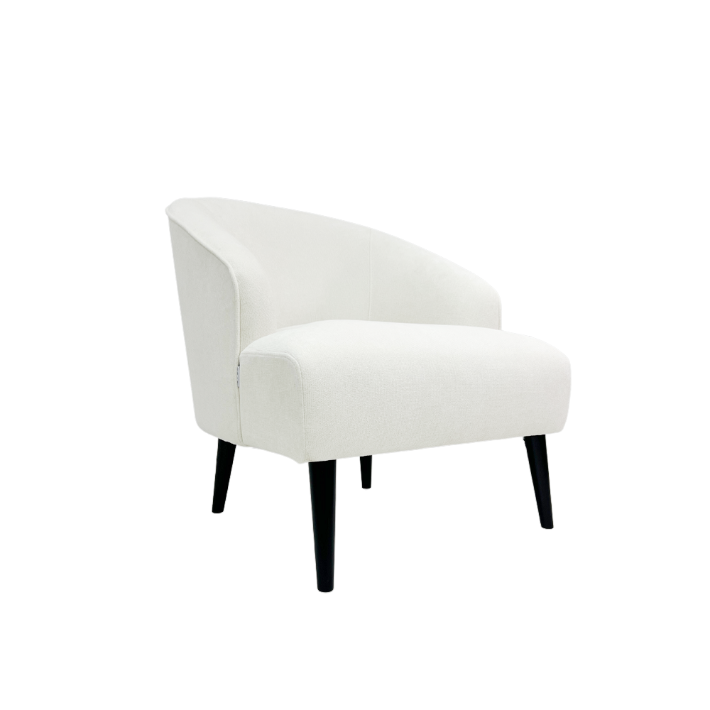 Jonathan Armchair - Modern Upholstered Accent Chair with Solid Wood Legs for Living Room, Bedroom & Office - Comfortable Lounge Chair for Relaxing & Reading