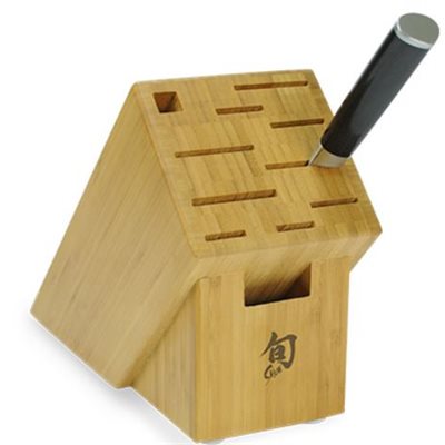 Shun Classic 2-Piece Chef Knife Set with 8-Inch Chef's Knife & 11-Slot Knife Block - Perfect for Professional Chefs & Home Cooking Enthusiasts