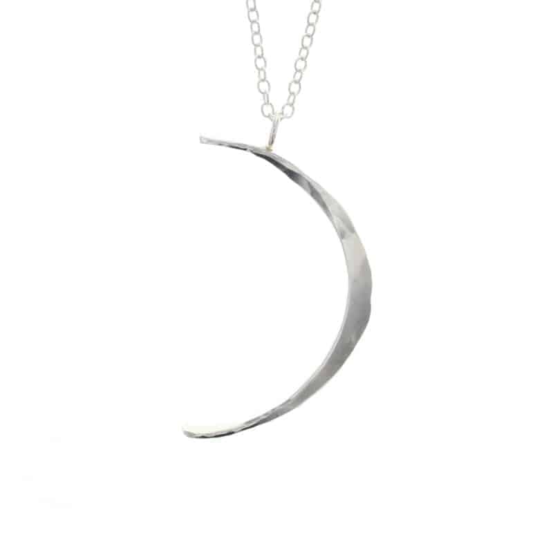Celeste Crescent Moon Necklace for Women - 925 Sterling Silver Minimalist Moon Pendant Necklace - Perfect for Everyday Wear, Gifts, Boho & Celestial Jewelry Lovers
