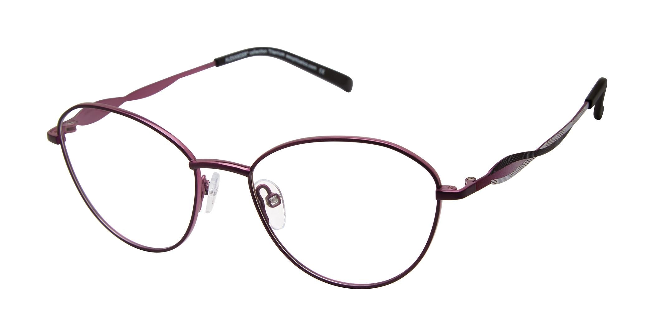 Alexander Amelia Eyeglasses - Trendy Women's Cat Eye Glasses with Blue Light Blocking & UV Protection - Perfect for Work, Reading & Screen Time