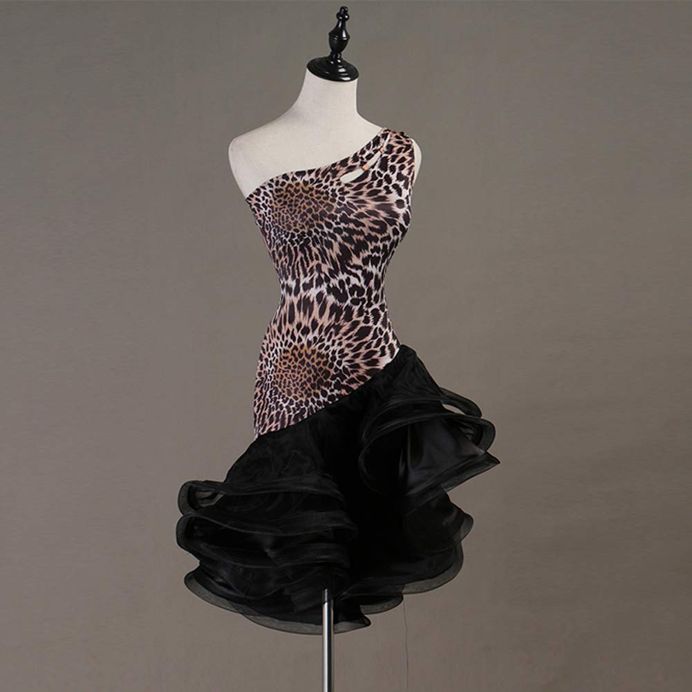 Latin Dance Dresses for Women - Professional Training & Performance Spandex Sleeveless High Slit Dress | Perfect for Salsa, Bachata & Ballroom Dance Competitions