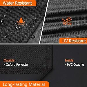 Heavy Duty 600D Waterproof Griddle Cover for Blackstone 22