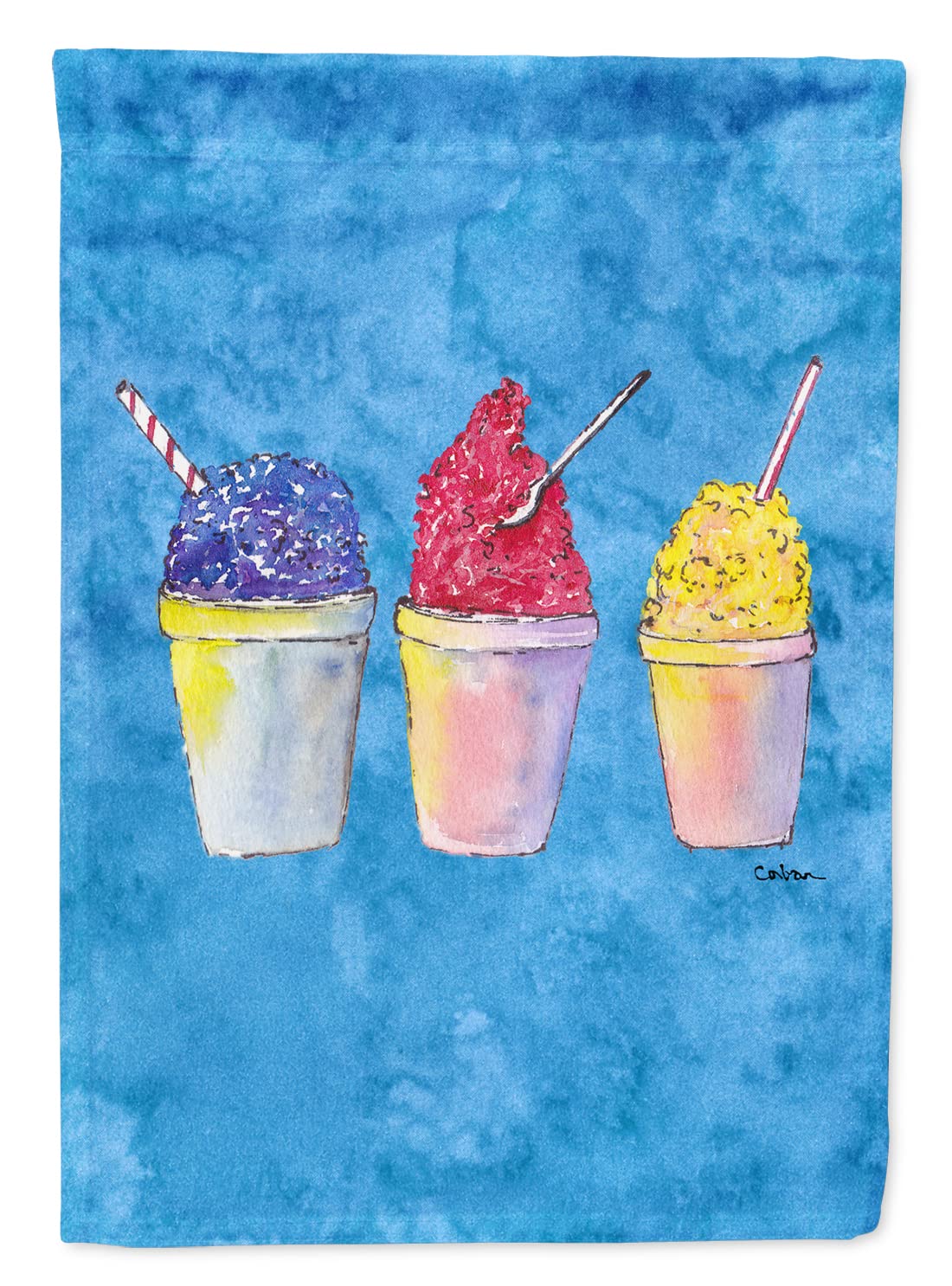 Caroline's Treasures 8780GF Snowballs and Snowcones Decorative Garden Flag - Colorful Outdoor Yard Banner for Mailbox, Patio, Flower Beds & Seasonal Decor | Perfect for Winter, Christmas & Holiday Home Decoration