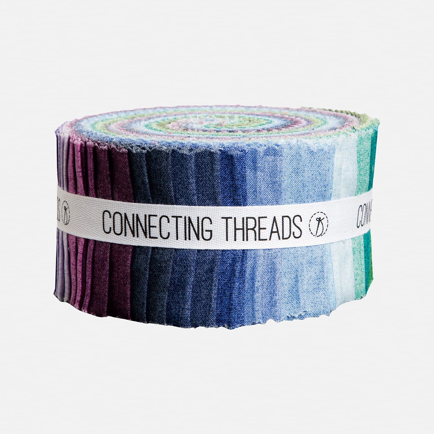 40-Piece Connecting Threads Blender Collection Precut Quilting Fabric Bundle - 100% Cotton 2.5